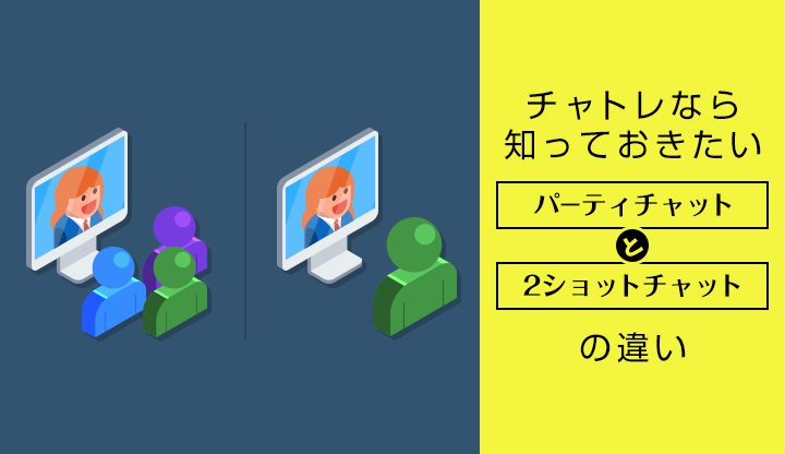 チャトレなら知っておきたいパーティチャットと2ショットの違い